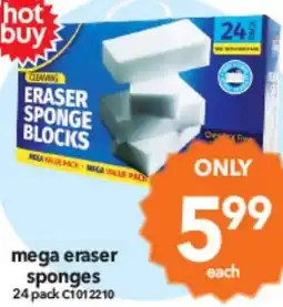 Cheap as Chips Mega eraser sponges offer