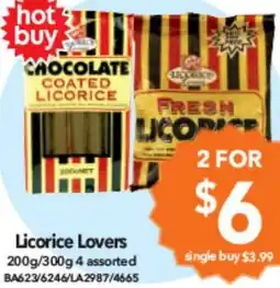 Cheap as Chips Licorice Lovers offer