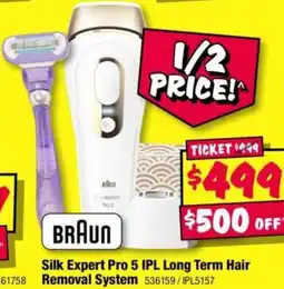 JB Hi-Fi Silk Expert Pro 5 IPL Long Term Hair Removal System offer