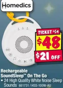 JB Hi-Fi Rechargeable SoundSleep On The Go offer