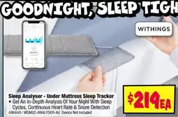JB Hi-Fi Sleep Analyser - Under Mattress Sleep Tracker offer