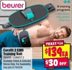JB Hi-Fi Corefit 2 EMS Training Belt offer