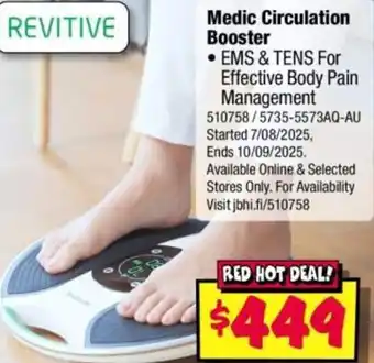 JB Hi-Fi Medic Circulation Booster offer