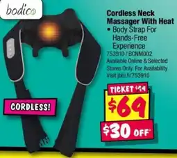 JB Hi-Fi Cordless Neck Massager With Heat offer