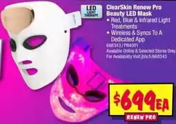 JB Hi-Fi ClearSkin Renew Pro Beauty LED Mask offer