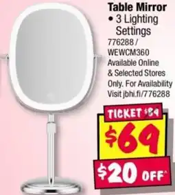 JB Hi-Fi Table Mirror offer