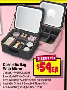 JB Hi-Fi Cosmetic Bag With Mirror offer