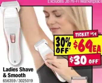 JB Hi-Fi Ladies Shave & Smooth offer