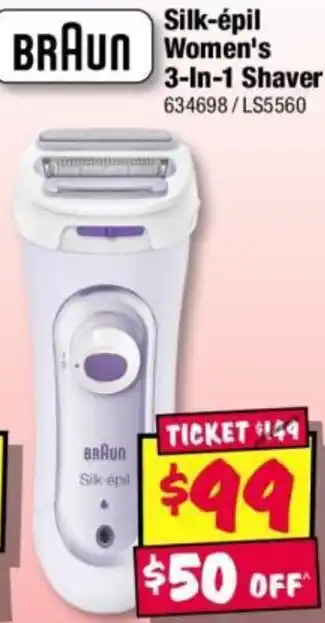 JB Hi-Fi BRAUN Silk-épil Women's 3-In-1 Shaver offer
