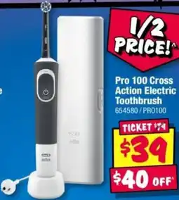 JB Hi-Fi Pro 100 Cross Action Electric Toothbrush offer