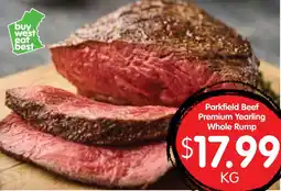 Spudshed Parkfield Beef Premium Yearling Whole Rump offer
