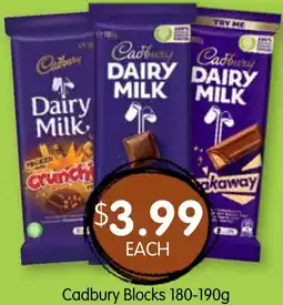 Spudshed Cadbury Blocks offer