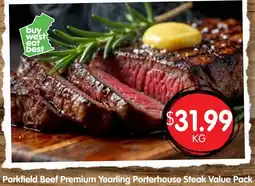 Spudshed Parkfield beef premium yearling porterhouse steak offer
