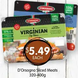 Spudshed D'Orsogna Sliced Meats offer