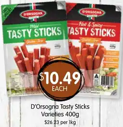 Spudshed D'Orsogna Tasty Sticks offer