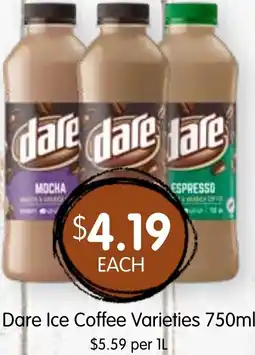 Spudshed Dare Ice Coffee Varieties offer