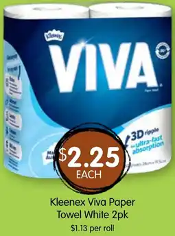 Spudshed Kleenex Viva Paper Towel White offer
