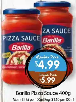 Spudshed Barilla Pizza Sauce offer