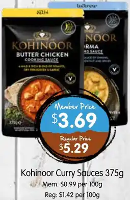 Spudshed Kohinoor Curry Sauces offer
