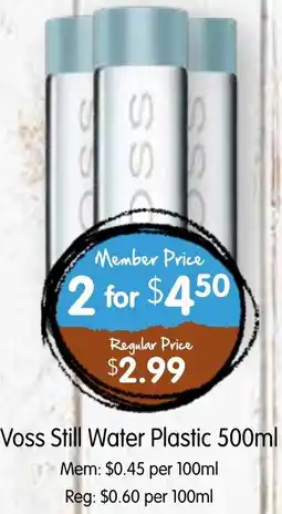 Spudshed Voss Still Water Plastic offer