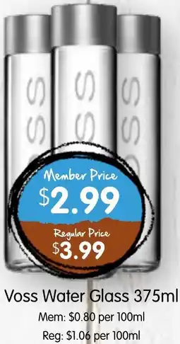 Spudshed Voss Water Glass offer