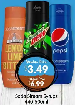Spudshed Soda Stream Syrups offer