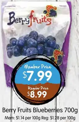 Spudshed Berry Fruits Blueberries offer