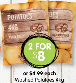 Spudshed Washed Potatoes offer