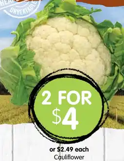 Spudshed Cauliflower offer
