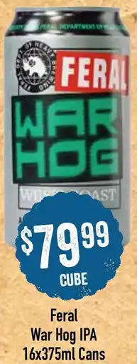 Spudshed Feral War Hog IPA offer