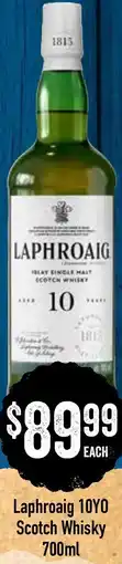 Spudshed Laphroaig 10YO Scotch Whisky offer