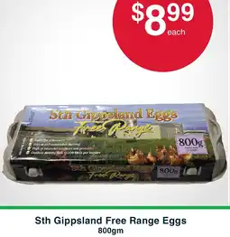 Australian Butchers Store Sth Gippsland Free Range Eggs offer