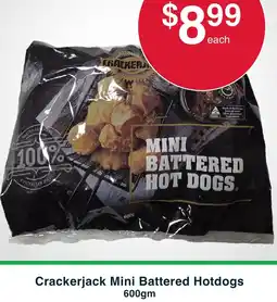 Australian Butchers Store Crackerjack Mini Battered Hotdogs offer