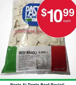 Australian Butchers Store Pasta Al Dente Beef Ravioli offer