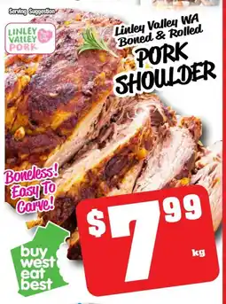 Farmer Jack's Linley valley wa boned & rolled pork shoulder offer