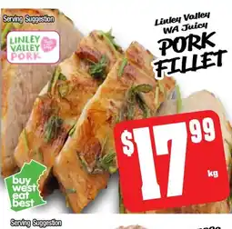 Farmer Jack's Linley valley wa juicy pork fillet offer