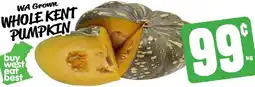 Farmer Jack's Wa grown whole kent pumpkin offer