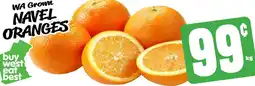 Farmer Jack's WA Grown Navel oranges offer