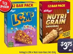 Farmer Jack's Kellogg's LCM or Nutri-Grain Bars offer