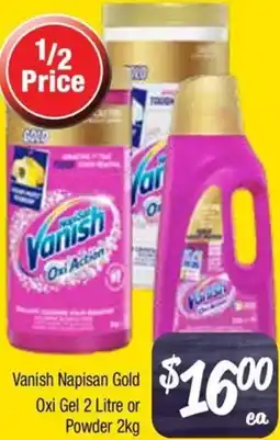 Farmer Jack's Vanish Napisan Gold Oxi Gel or Powder offer