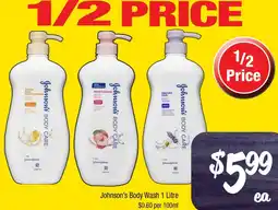 Farmer Jack's Johnson's Body Wash offer