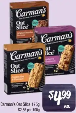 Farmer Jack's Carman's Oat Slice offer