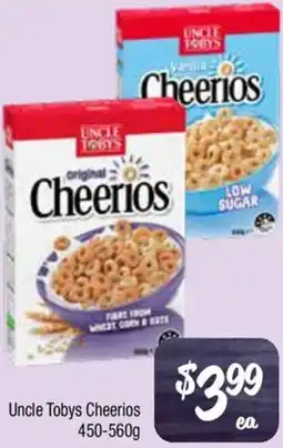 Farmer Jack's Uncle Tobys Cheerios offer