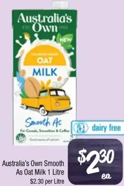Farmer Jack's Australia's Own Smooth As Oat Milk offer