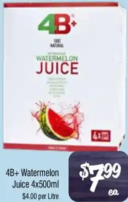 Farmer Jack's 4B+ Watermelon Juice offer