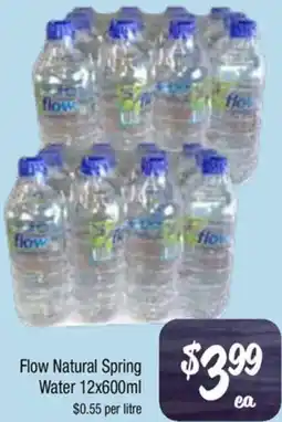 Farmer Jack's Flow Natural Spring Water offer