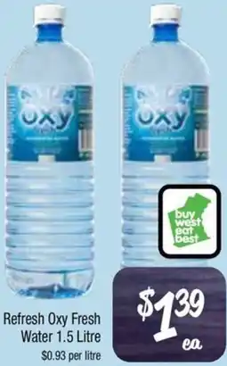 Farmer Jack's Refresh Oxy Fresh Water offer
