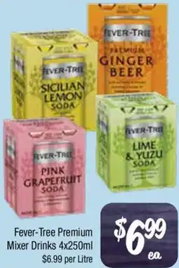 Farmer Jack's Fever-Tree Premium Mixer Drinks offer
