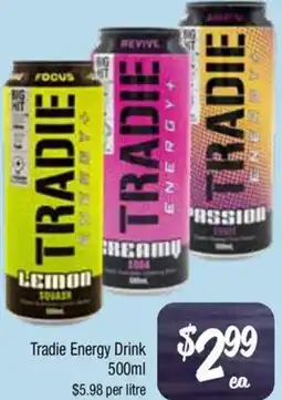 Farmer Jack's Tradie Energy Drink offer