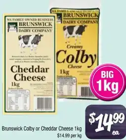 Farmer Jack's Brunswick Colby or Cheddar Cheese offer